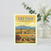 Vintage Fresno Briefkaart (Staand voorkant)