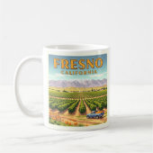 Vintage Fresno California Koffiemok (Links)