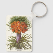 Vintage Fritillaria Bloemen door Basilius Besler Sleutelhanger (Achterkant)