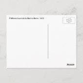 Vintage Fritillaria Flowers, Basilius Besler Briefkaart (Achterkant)