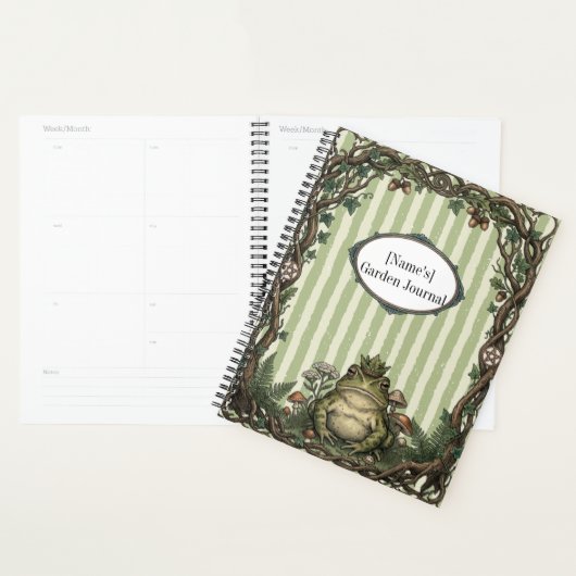 Vintage Frog King Botanisch Planner (Display)