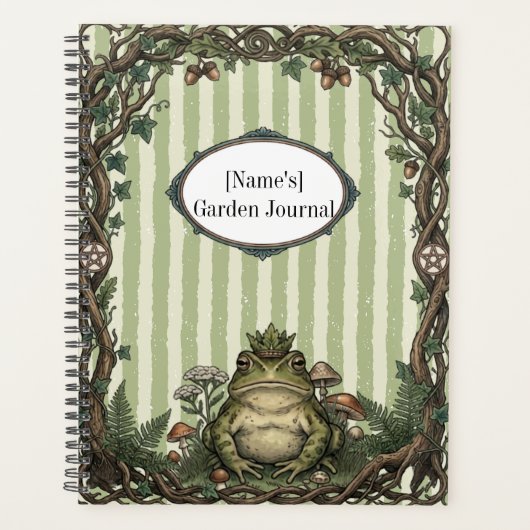 Vintage Frog King Botanisch Planner (Voorkant)