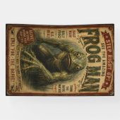 Vintage Frog Man Freak Sideshow Banner (Horizontaal)