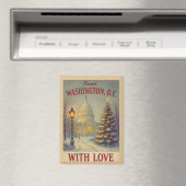 Vintage From Washington, DC With Love Christmas  Magneet (Insitu (Vaatwasser))