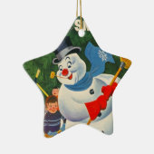 Vintage Frosty Keramisch Ornament (Rechts)