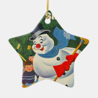 Vintage Frosty Keramisch Ornament