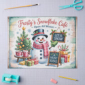 Vintage Frosty's Sneeuwvlok Cafe Tissuepapier (Craft)