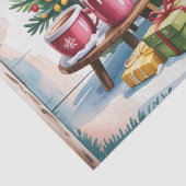 Vintage Frosty's Sneeuwvlok Cafe Tissuepapier (Detail)