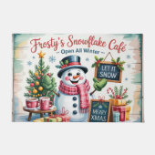 Vintage Frosty's Snowflake Cafe Deurmat (Voorkant)