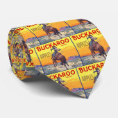 Vintage Fruit Crate Label Art, Buckaroo Apples Stropdas (Opgerold)