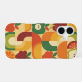 Vintage Fruit Curve iPhone 16 Hoesje (Achterkant horizontaal)