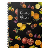 Vintage Fruitenschrift/ Receptenboek (Aanpassen) Notitieboek (Voorkant)