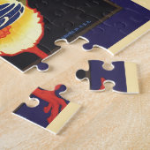 Vintage Fruitkrat Label Kunst, Hi Stepper Kip Legpuzzel (Zijkant)
