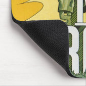 Vintage fruitkrattenlabel Art de heer Grass Aspara Muismat (Hoek)