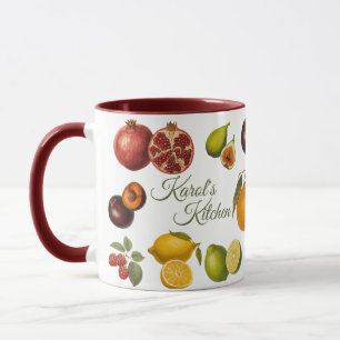 Vintage Fruits Mok (Aanpassen)