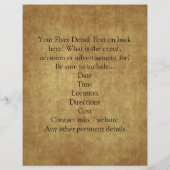 Vintage Fuchsia Roos Flyer (Achterkant)