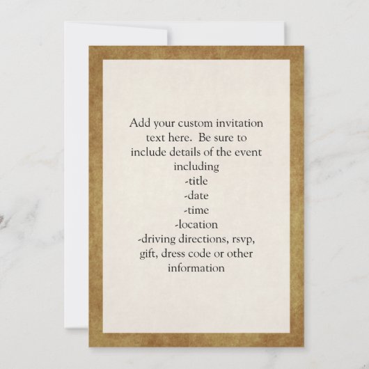 Vintage Fuchsia Roos Kaart (Achterkant)