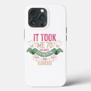 vintage Funny 70 years old saying quote Case-Mate iPhone Case