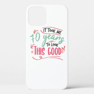 vintage Funny 70 years old saying quote Case-Mate iPhone Case