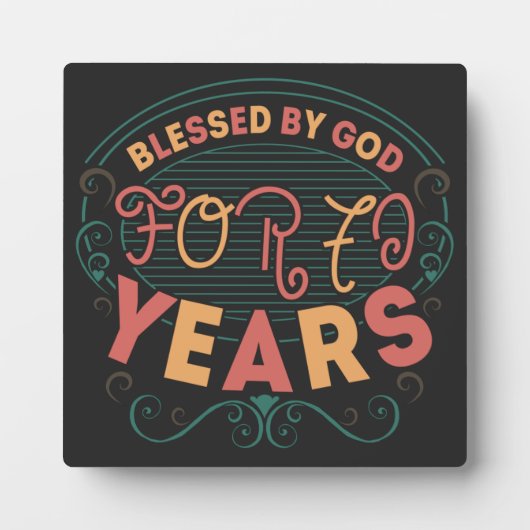 vintage Funny 70 years old saying quote Fotoplaat (Voorkant)