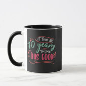 vintage Funny 70 years old saying quote Mok (Links)