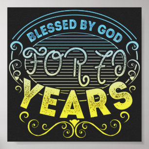 vintage Funny 70 years old saying quote Poster