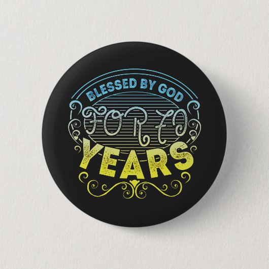 vintage Funny 70 years old saying quote Ronde Button 5,7 Cm (Voorkant)