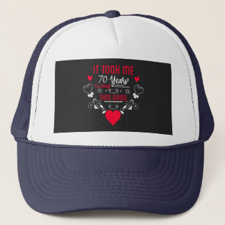 vintage Funny 70 years old saying quote Trucker Pet