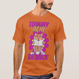 Vintage Funny Beer Tummy Ache Survivor Stomachache T-shirt