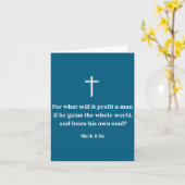 Vintage Funny Christian Motivational Bible Verse M Kaart (Gele Bloem)