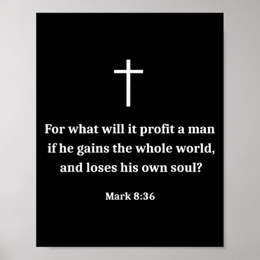 Vintage Funny Christian Motivational Bible Verse M Poster (Voorkant)