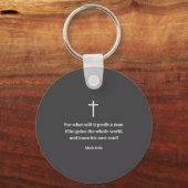 Vintage Funny Christian Motivational Bible Verse M Sleutelhanger (Voorkant)