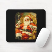 Vintage Funny Cool Big Boss Santa  Muismat (Met muis)