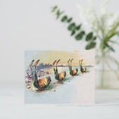 Vintage Funny Frogs Briefkaart (Staand voorkant)