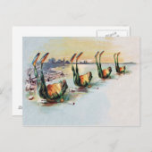 Vintage Funny Frogs Briefkaart (Voorkant / Achterkant)