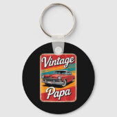Vintage Funny Papa Sleutelhanger (Voorkant)