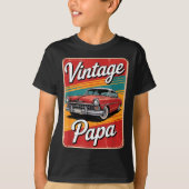 Vintage Funny Papa  T-shirt (Voorkant)