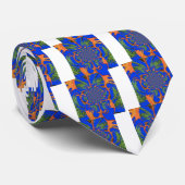 Vintage Fusion Hakuna Matata Fusion Ontwerper Graf Stropdas (Opgerold)