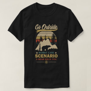 Vintage gaat buiten het slechtste scenario van het t-shirt