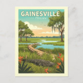 Vintage Gainesville Florida Briefkaart (Voorkant)