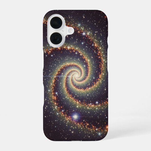 Vintage Galactische Spiraal iPhone 16 Hoesje (Achterkant)