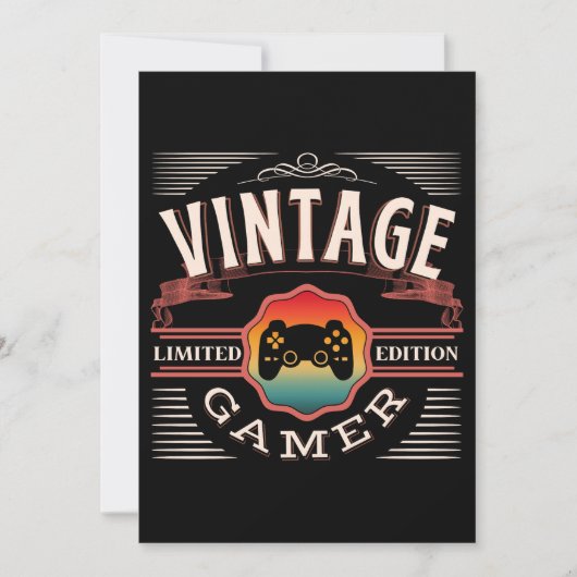 VINTAGE GAMER BEPERKTE EDITIE  KAART (Voorkant)