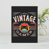 VINTAGE GAMER BEPERKTE EDITIE  KAART (Staand voorkant)