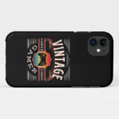 VINTAGE GAMER GELIMITEERDE EDITIE Case-Mate iPhone CASE (Achterkant (horizontaal))