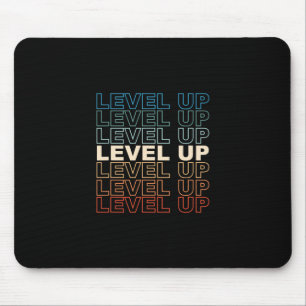 Vintage Gamer Level Up Videogame Liefhebber Retro Muismat