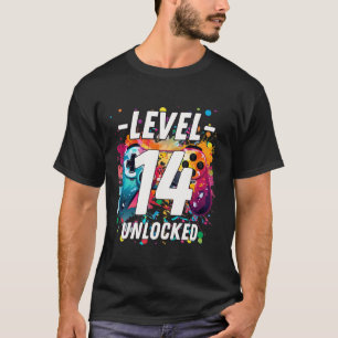 Vintage gaming 14e verjaardag 14-jarig meisje t-shirt