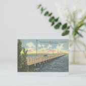 Vintage Gandy Bridge Tampa Sint-Petersburg Briefka Briefkaart (Staand voorkant)