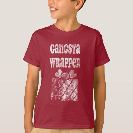 Vintage Gangsta Wrapper T-shirt (Voorkant)