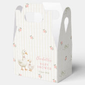 Vintage Gans Baby Shower Bedankdoosjes (Geopend)