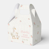 Vintage Gans Baby Shower Bedankdoosjes (Voorkant Zijde)